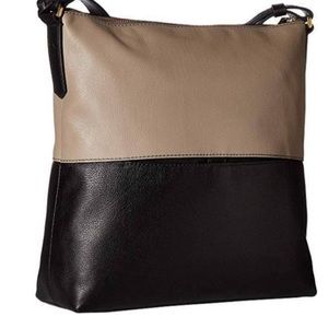 Two tone crossbody Fossil tote